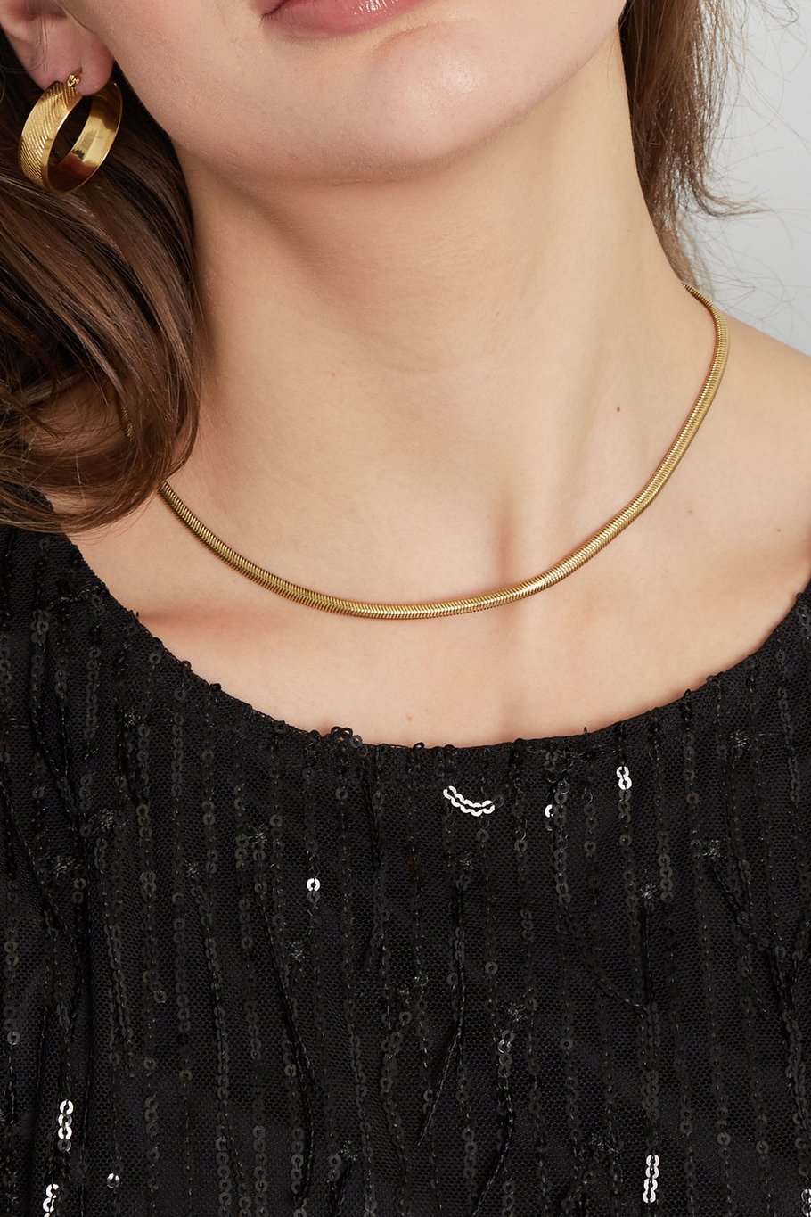 Snake Necklace Gold 0.4