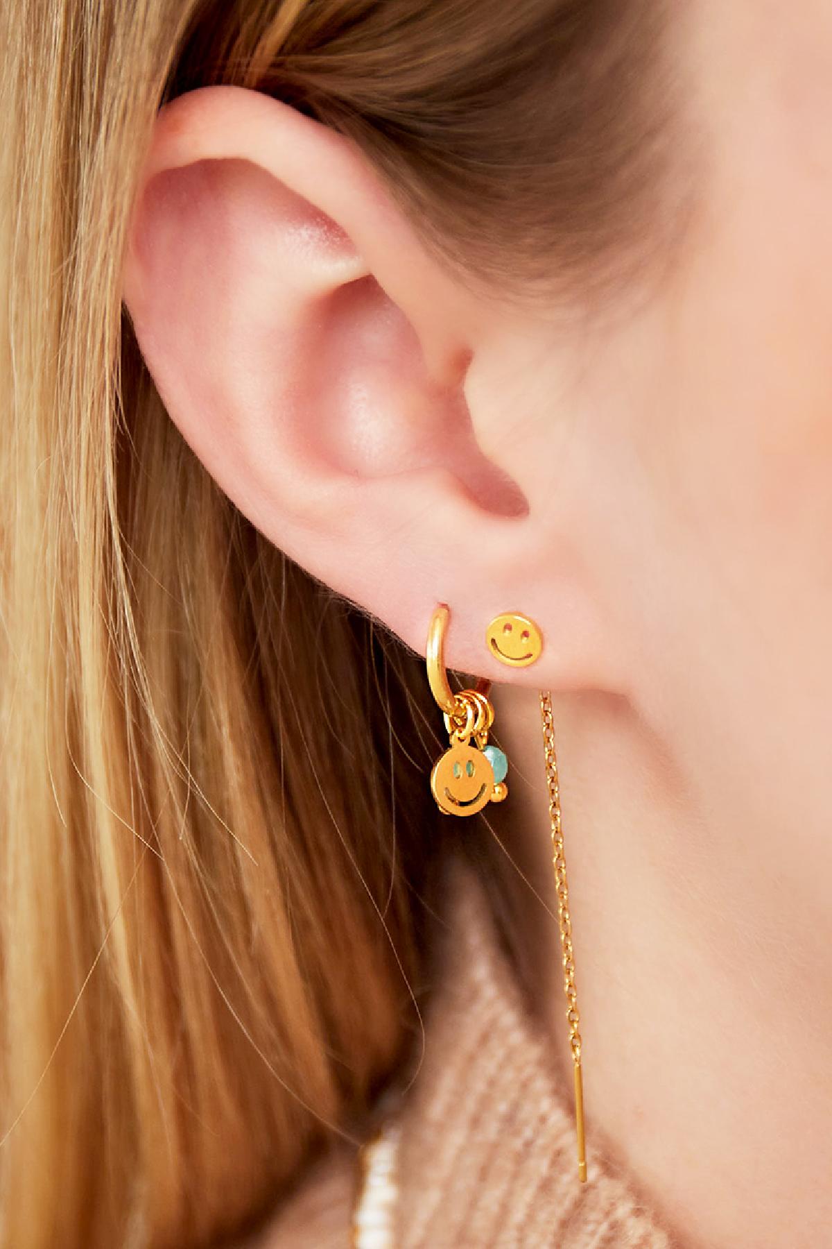 Tiny Smiley Blue Pearls (1 piece)