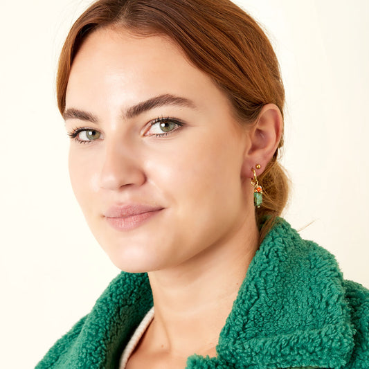 Nature Stone Small Pearls Grey Green (1 piece)