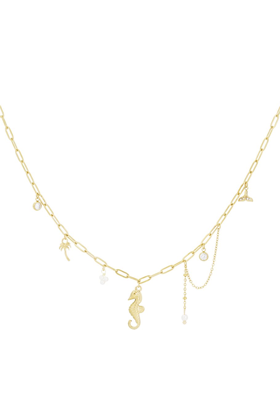 Seahorse Necklace Gold