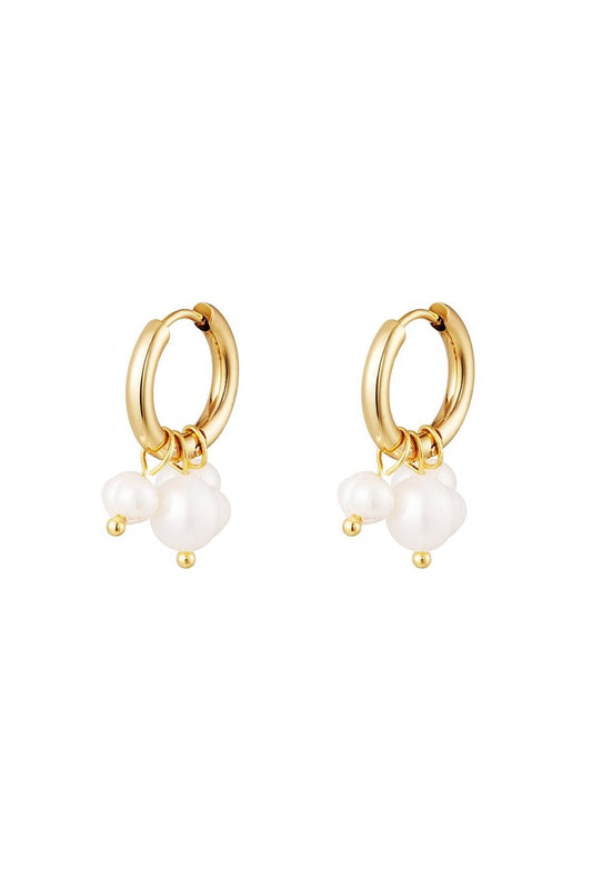 Fresh Water Pearls Dangle Gold (1 Piece)