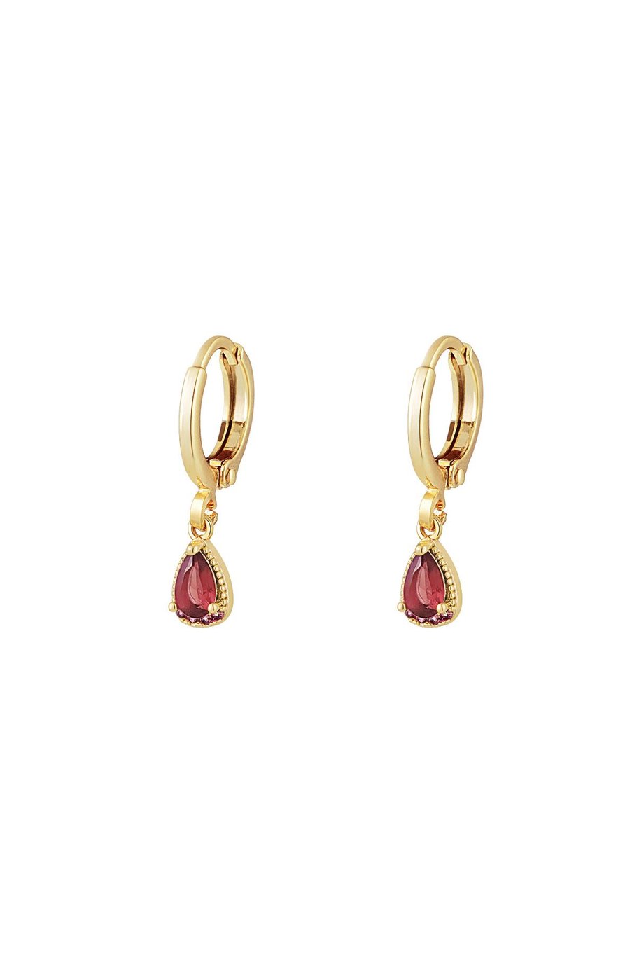 Teardrop Rinestone Pink Gold (1 Piece)
