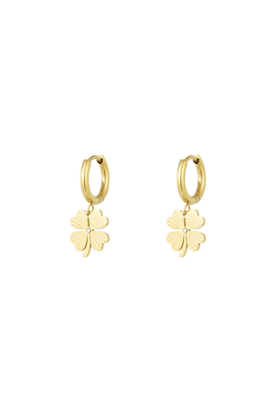 Lucky Charm With Rinestone Gold (1 Piece)