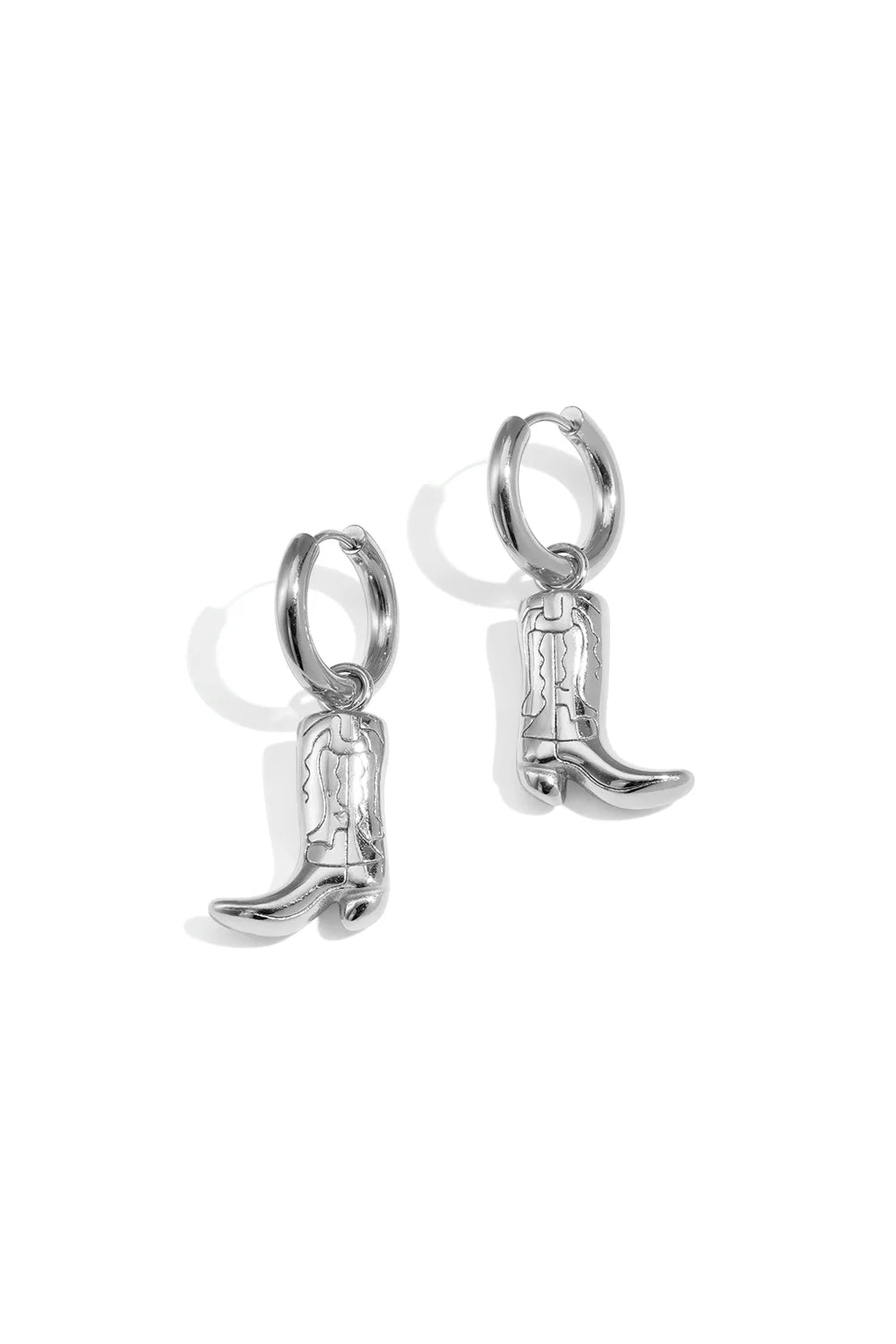 Large Cowboy Boots Silver (1 Piece)