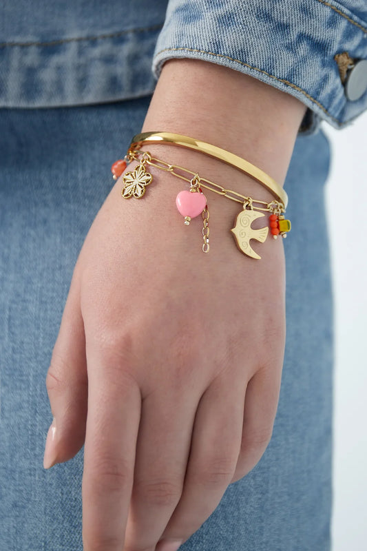 Charm Bracelet Swallow