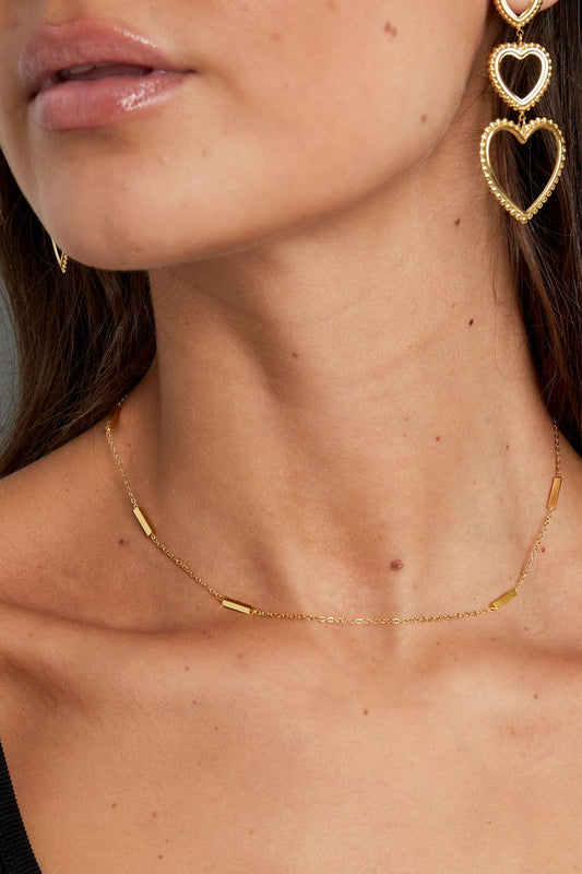 Tube Necklace Gold