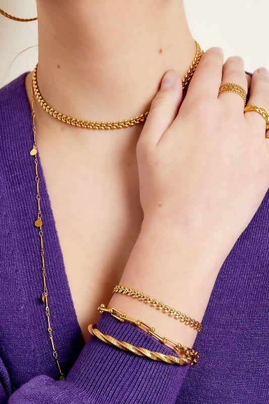 Leaves Bracelet Gold