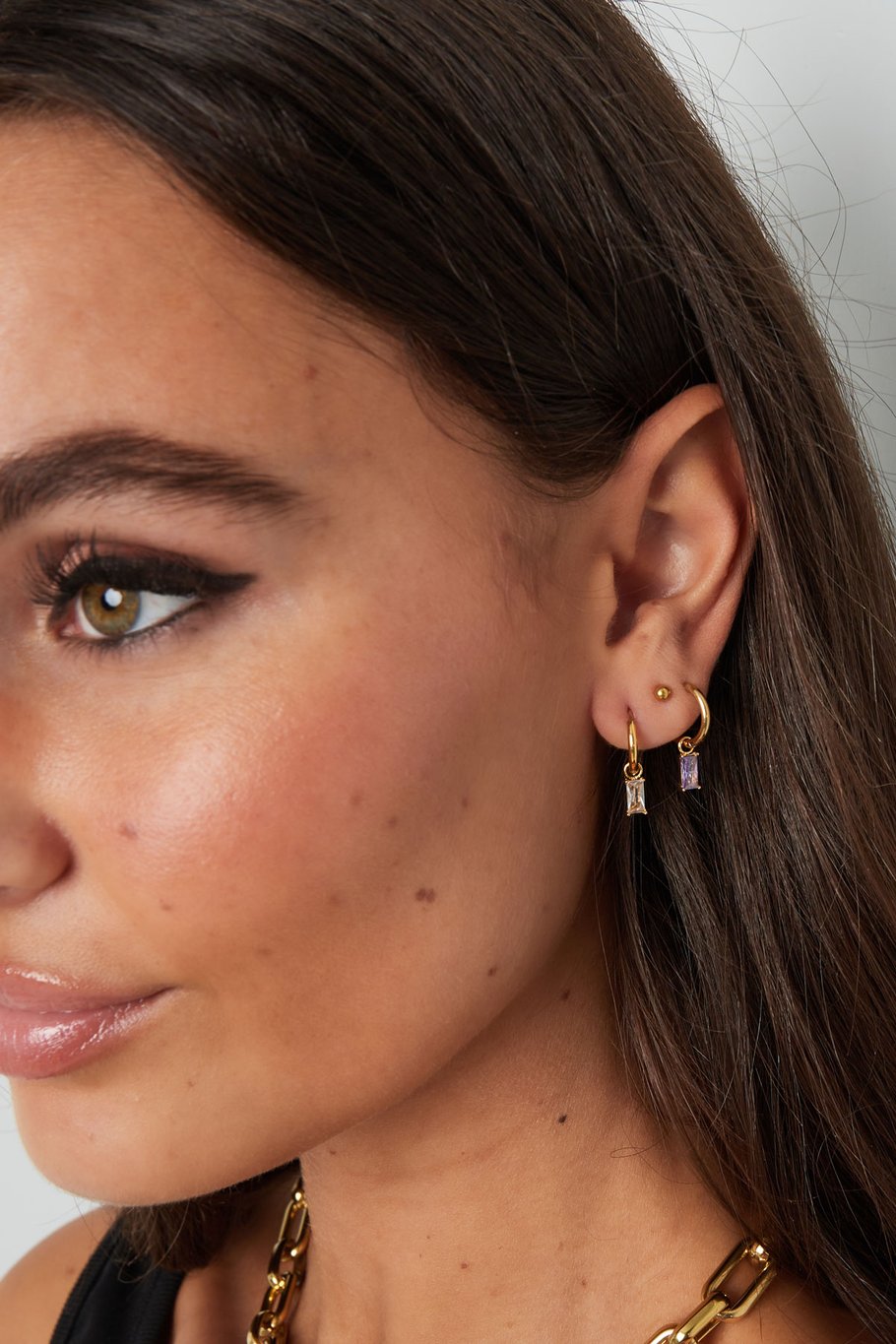 Rinestone Lila Gold (1 Piece)