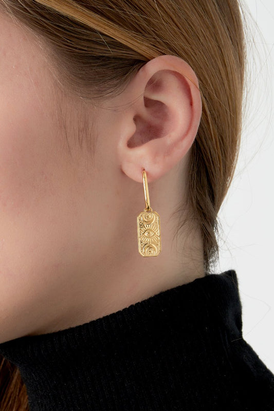 Tarot Card Eye Gold (1 Piece)