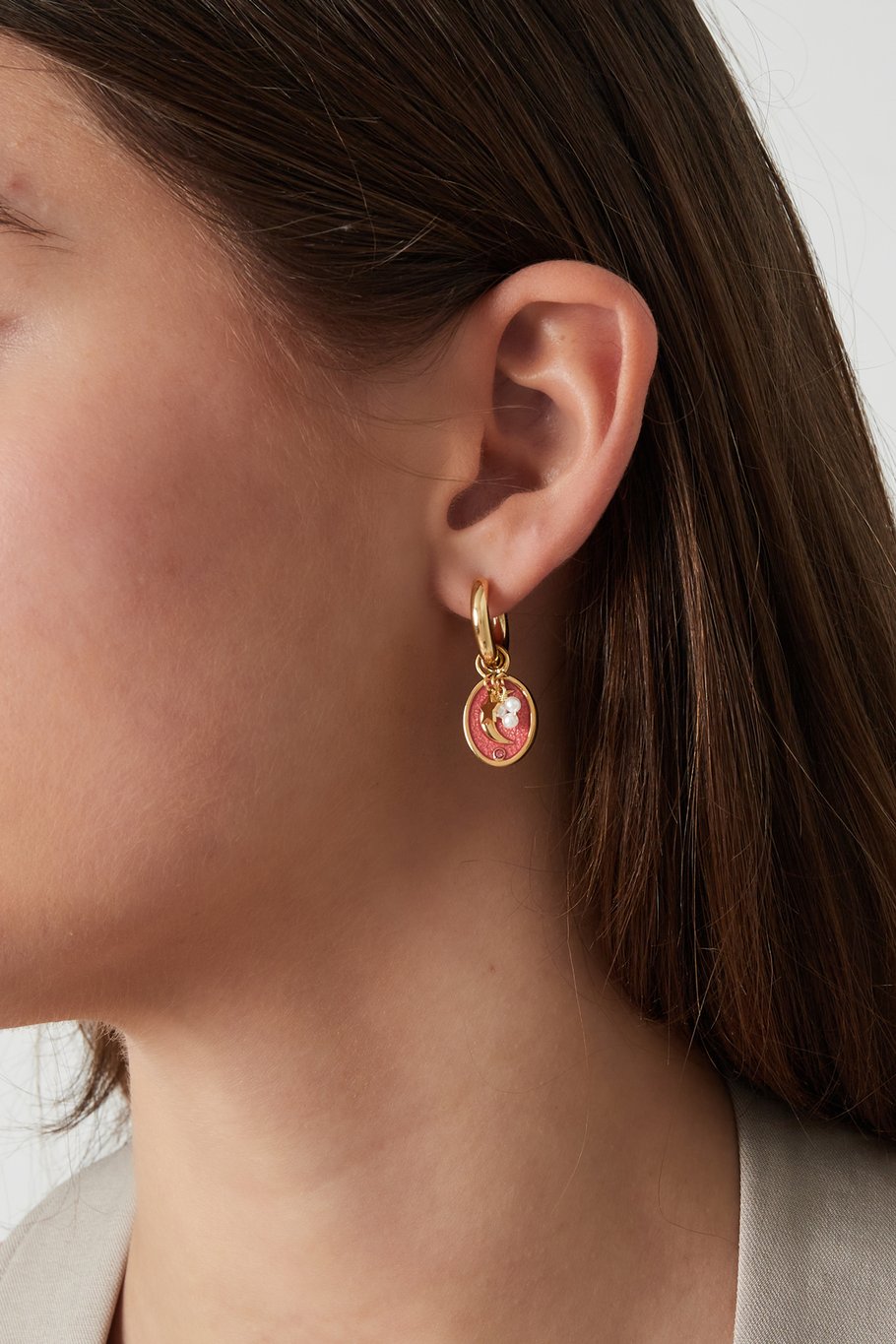 Pink Moon Star Pearls Gold