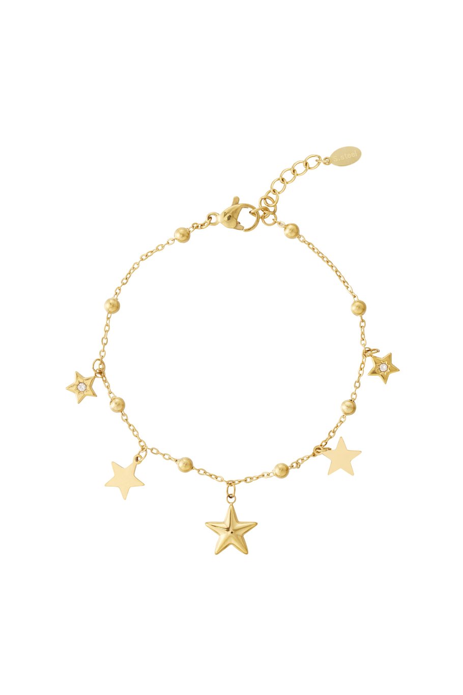 Charm Bracelet Stars Gold