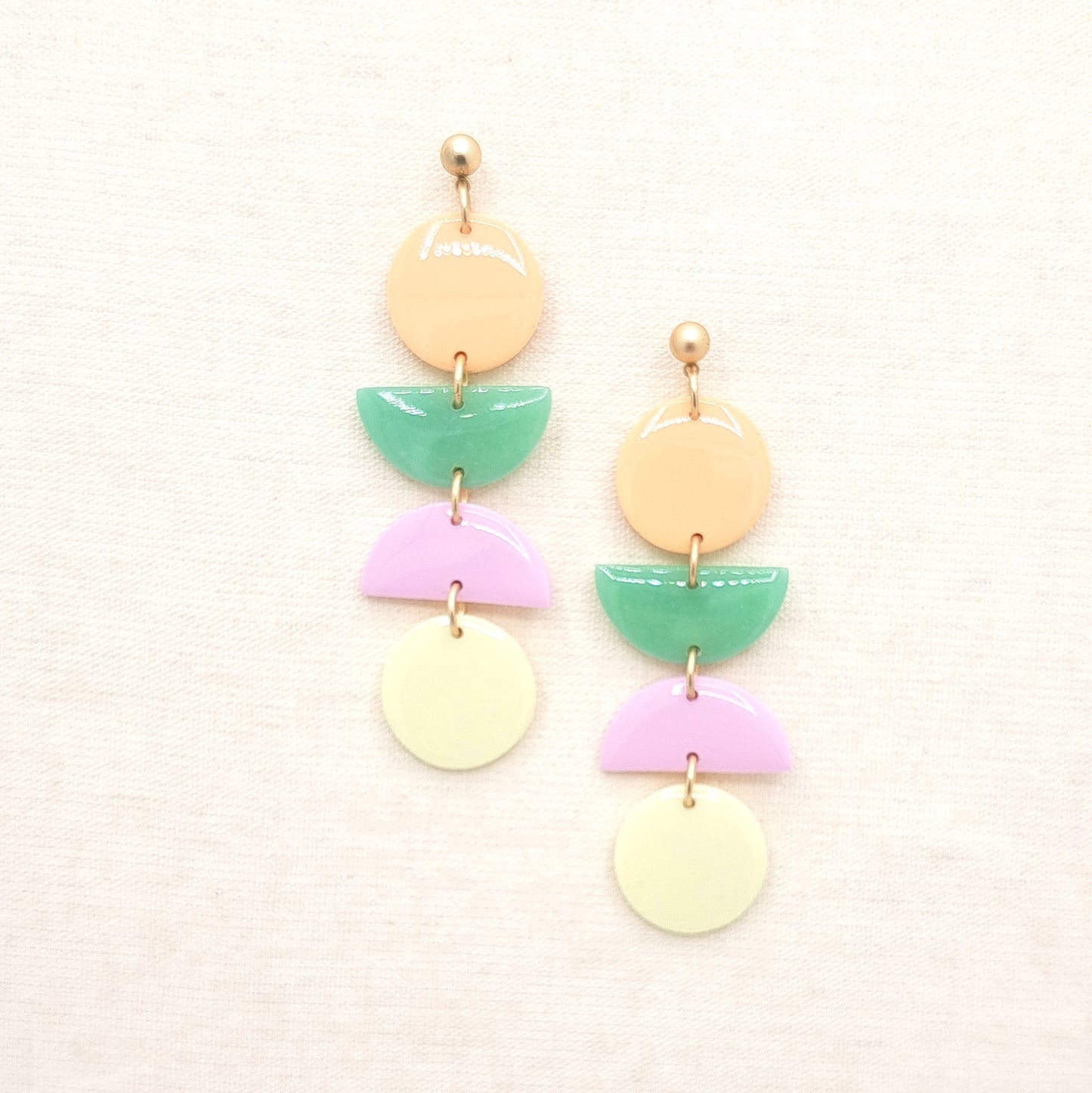 Lisse Glossy -  Peach Jade Pink Yellow