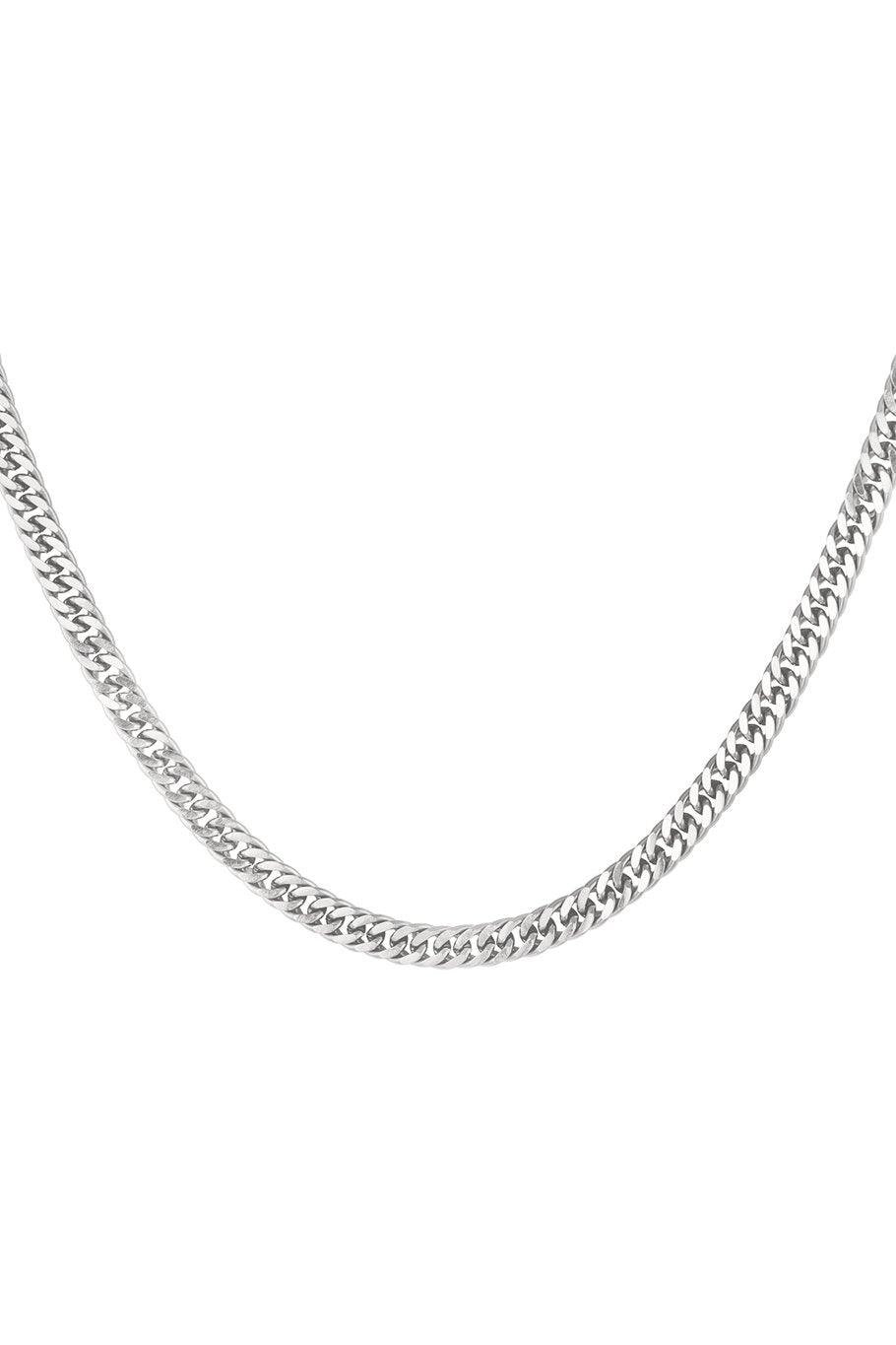 Fat Chain Necklace Silver