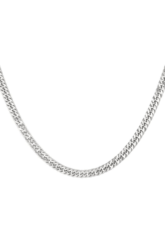 Fat Chain Necklace Silver