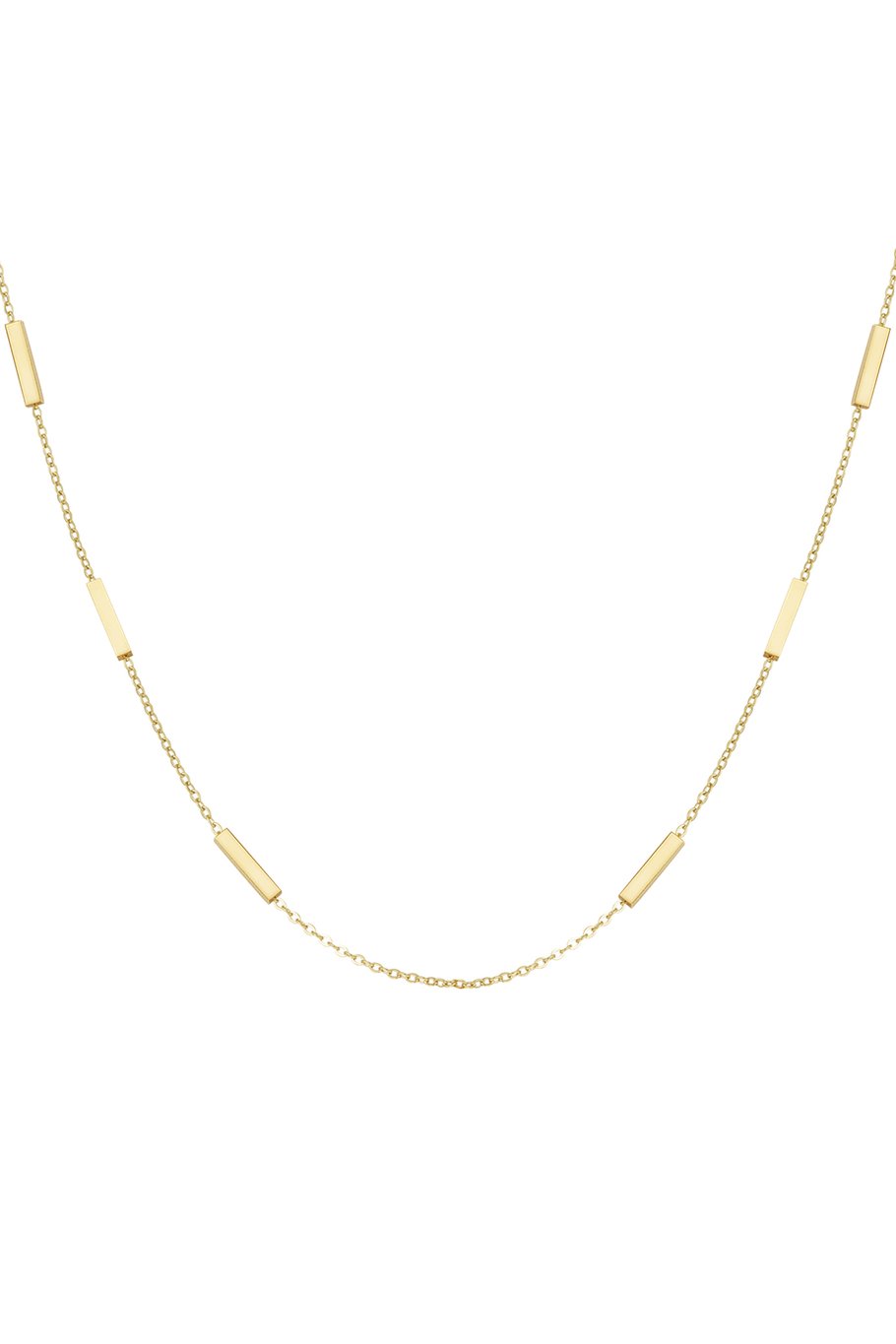 Tube Necklace Gold