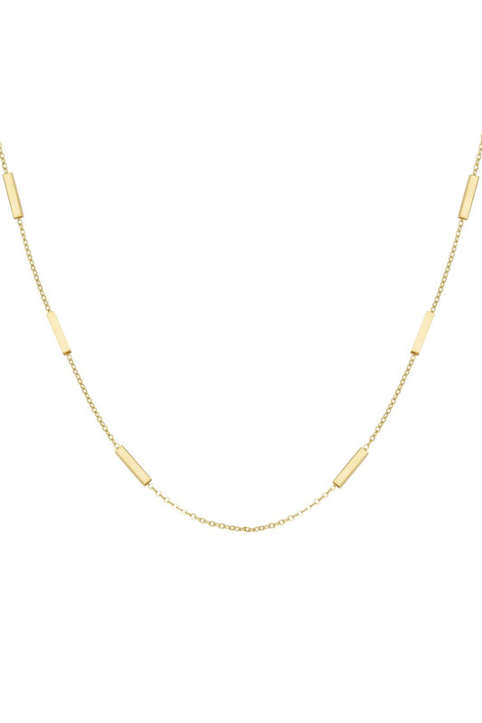 Tube Necklace Gold