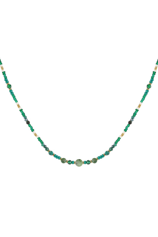 Green Pearls Necklace