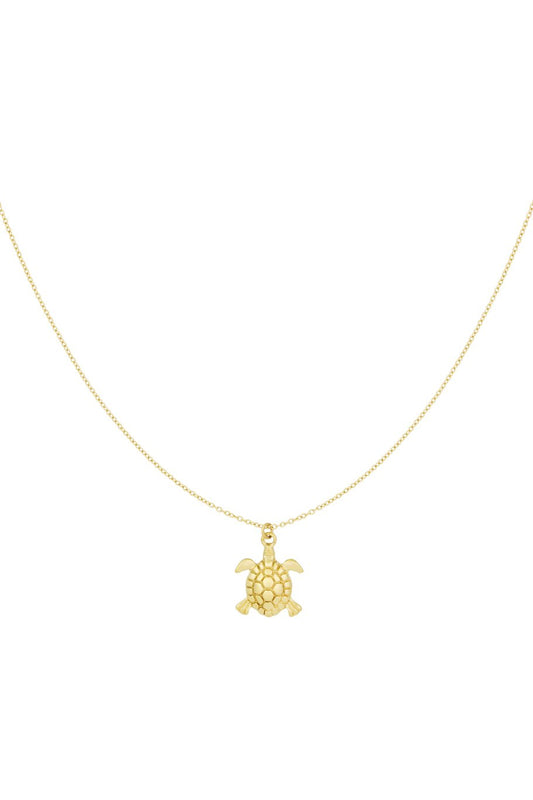 Turtle Necklace Gold