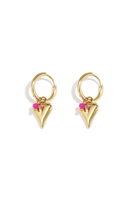 Heart & Fuchsia Pearl (1 Piece)