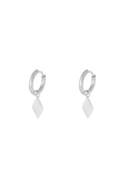 Tiny Diamond Pattern Silver (1 Piece)