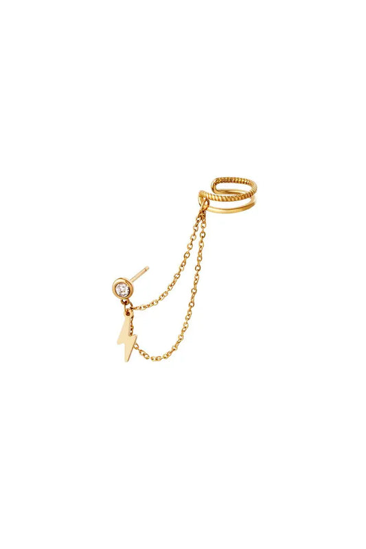 Duo Chain Lightning earcuff (1 piece)