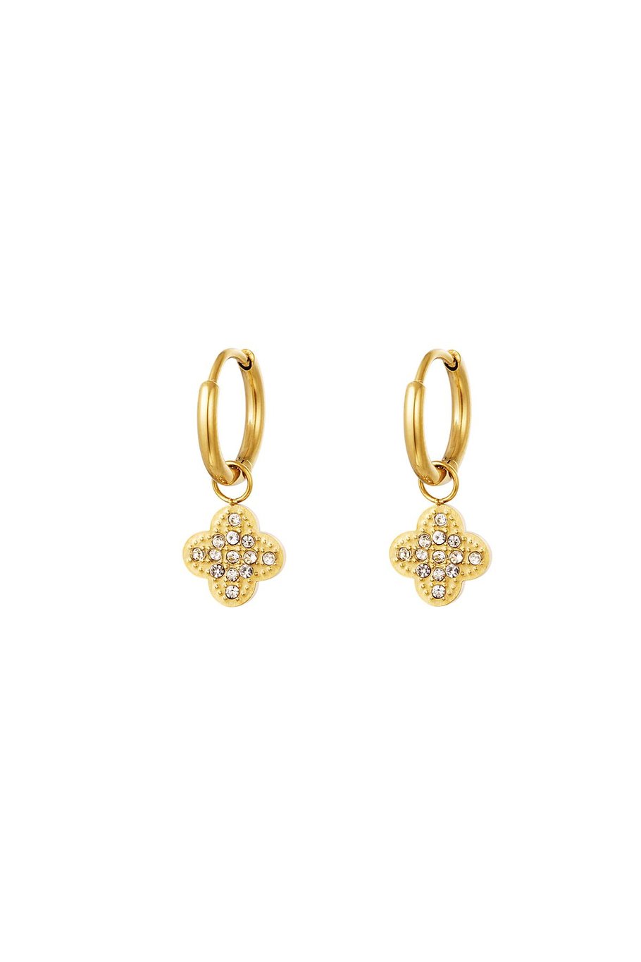 Lucky Charm Rinestone Gold (1 Piece)