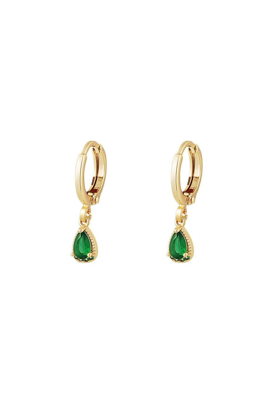 Teardrop Rinestone Green Gold (1 Piece)