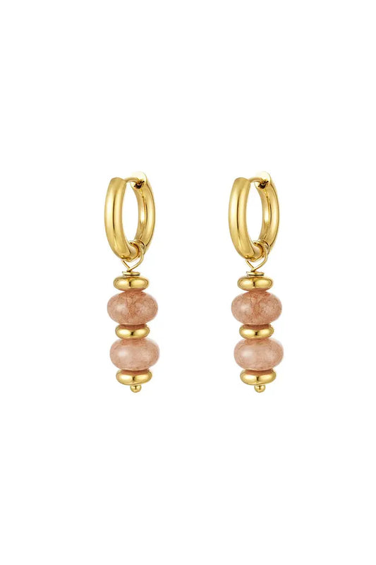 Nature Stone Round Pearls Pink (1 piece)