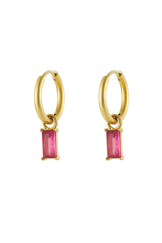 Glass Stone Ruby (1 piece)