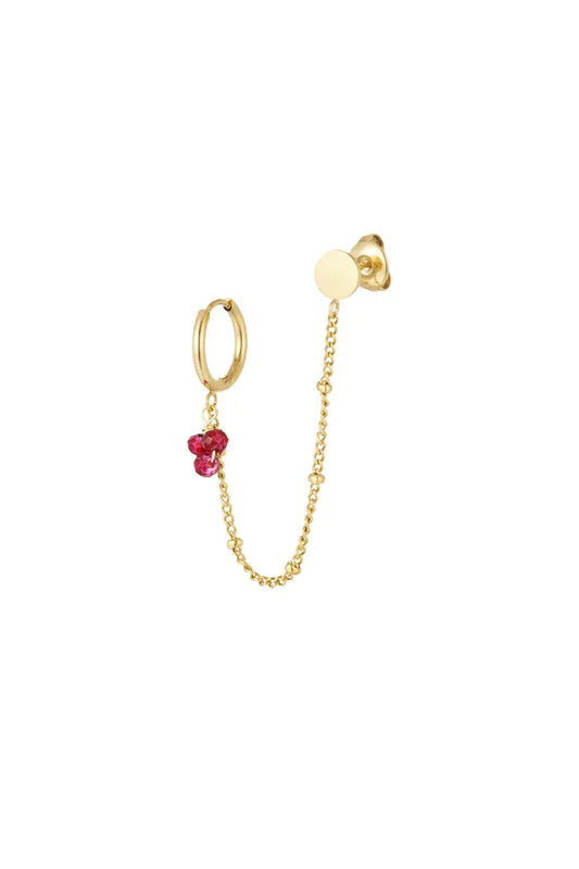 Duo Chain Red Pearls (1 piece)