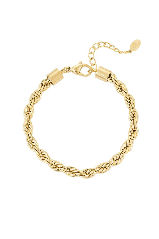 Twisted Bracelet Big Chain Gold
