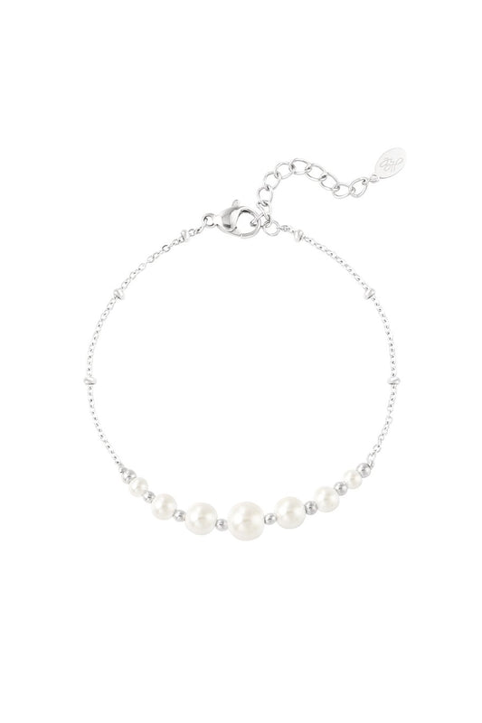 Fresh Water Pearls Bracelet Silver