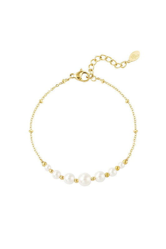 Fresh Water Pearls Bracelet Gold