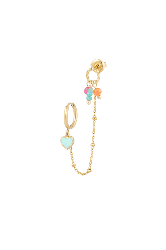 Duo Chain Blue Heart (1 piece)