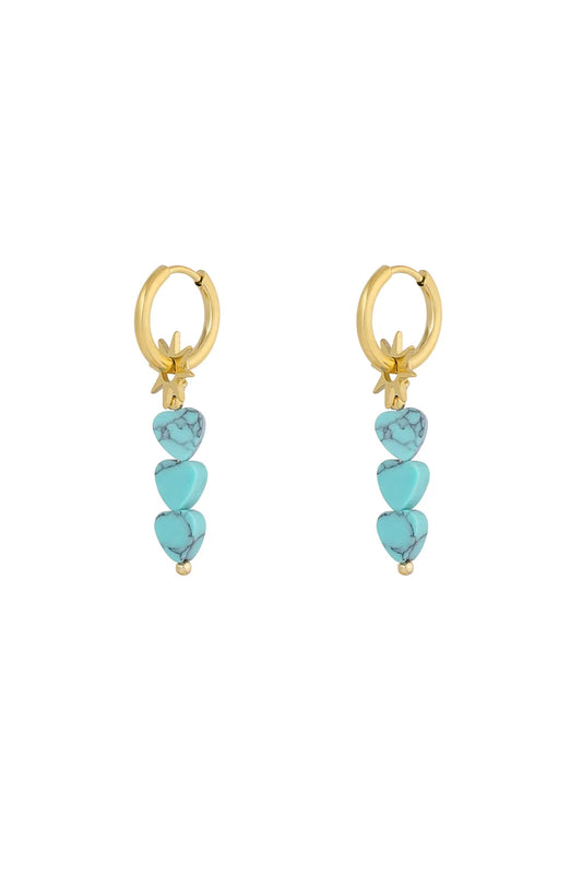Triple Hearts Blue (1 piece)