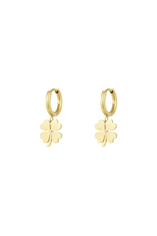 Lucky Charm With Rinestone Gold (1 Piece)
