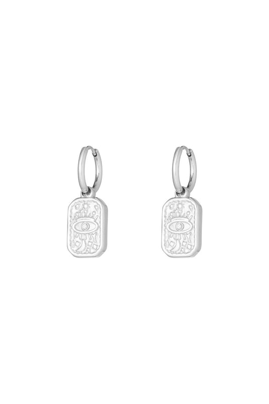 Tarot Card Eye Silver (1 Piece)