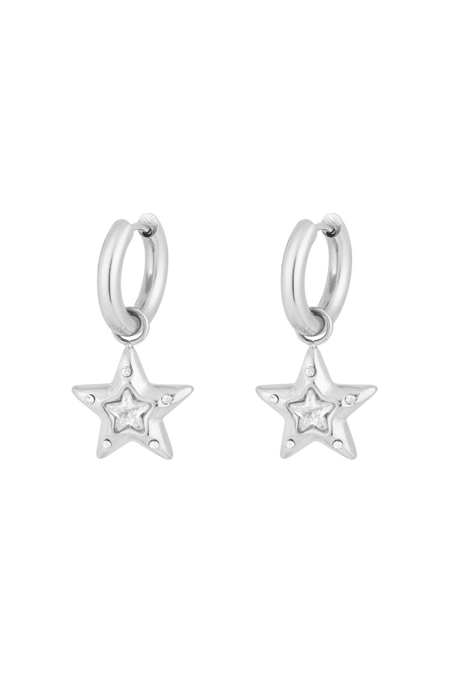 Rinestone Star Silver (1 Piece)