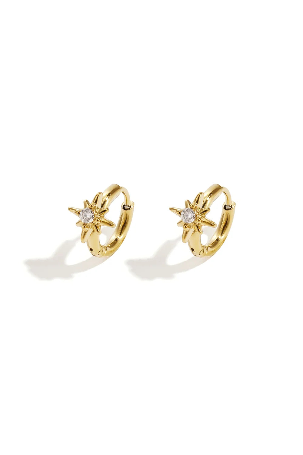 Rhinestone Polestar Hoop Gold (1 Piece)