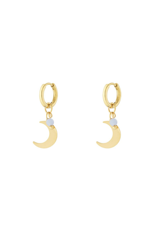 Moon & Blue Pearls Gold (1 Piece)