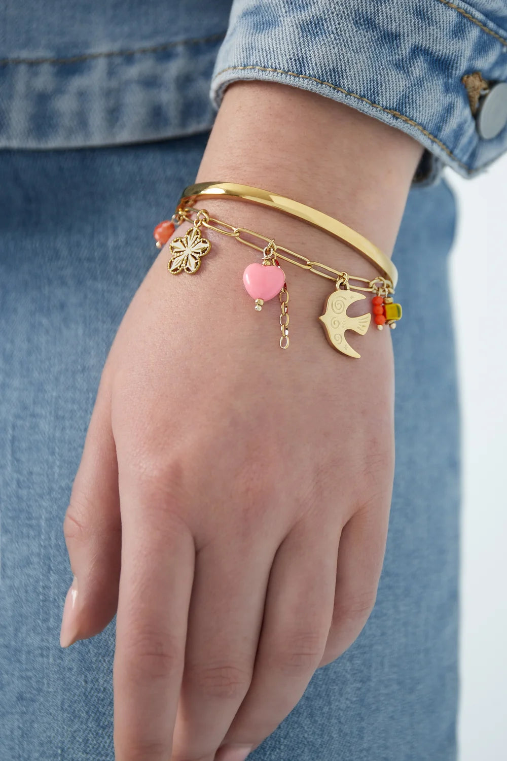 Charm Bracelet Swallow