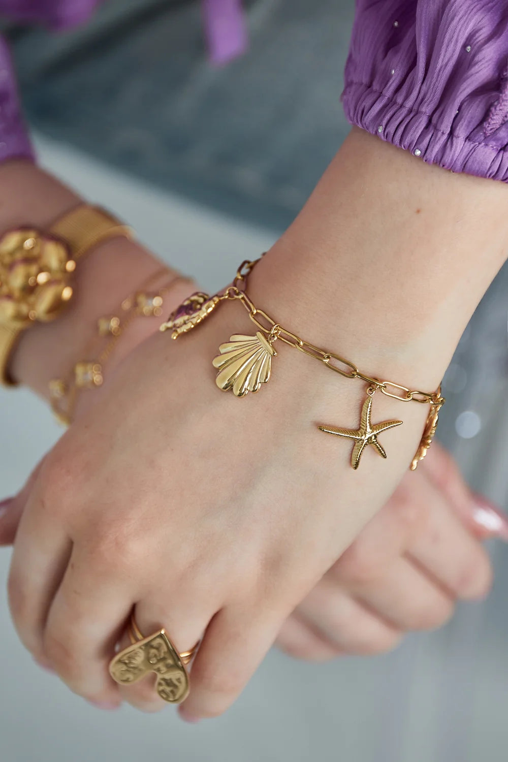 Charm Bracelet Sealife Silver