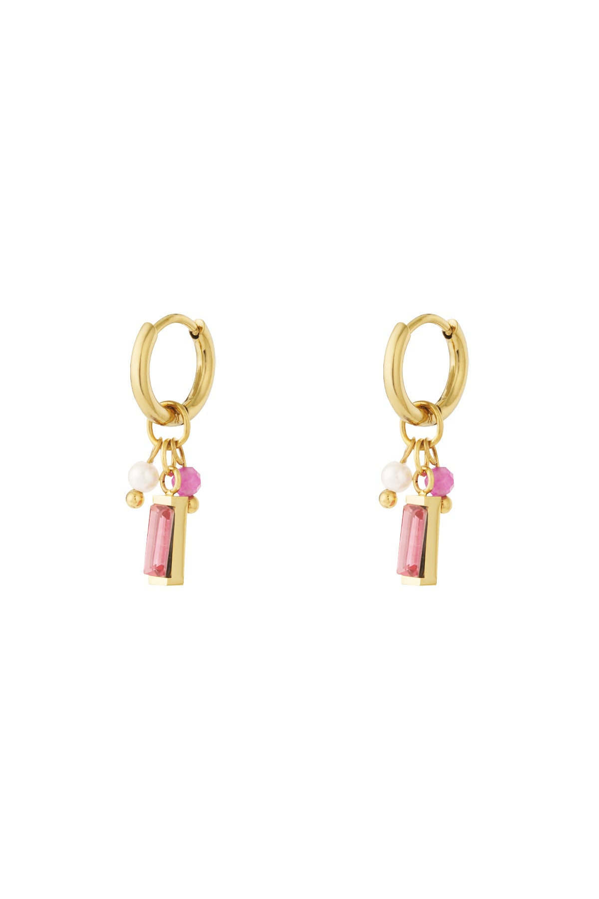 Rhinestone & Pearls Pink (1 Piece)
