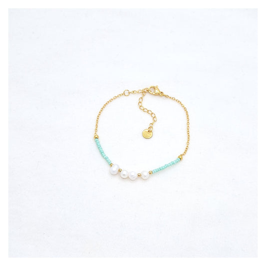 Aqua Pearls Bracelet