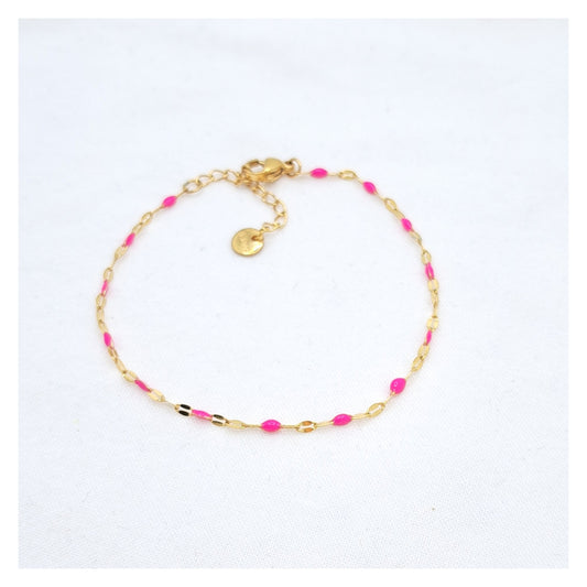 Bullet Bracelet - Neon Pink