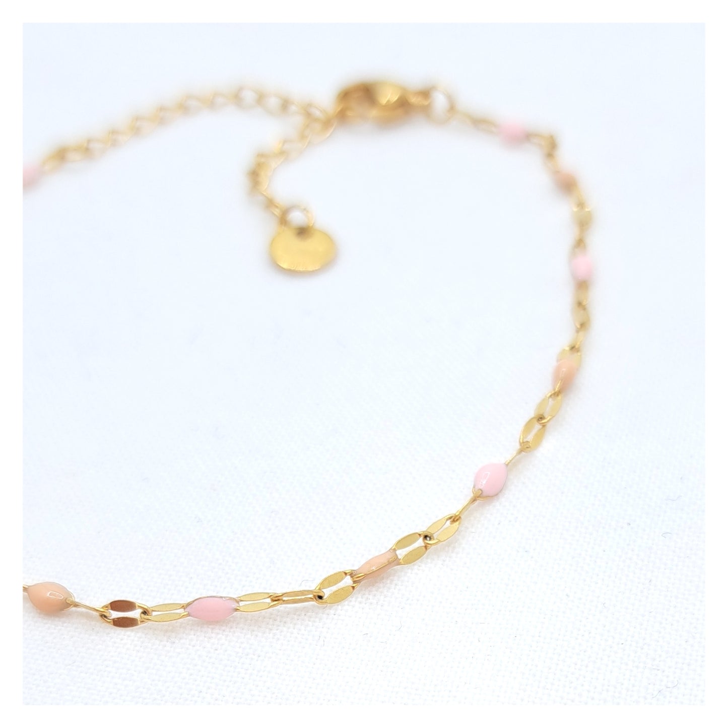 Bullet Bracelet - Soft Pink/Nude