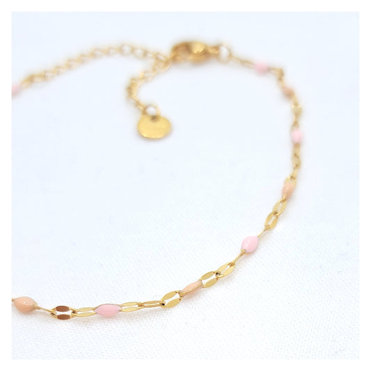 Bullet Bracelet - Soft Pink/Nude