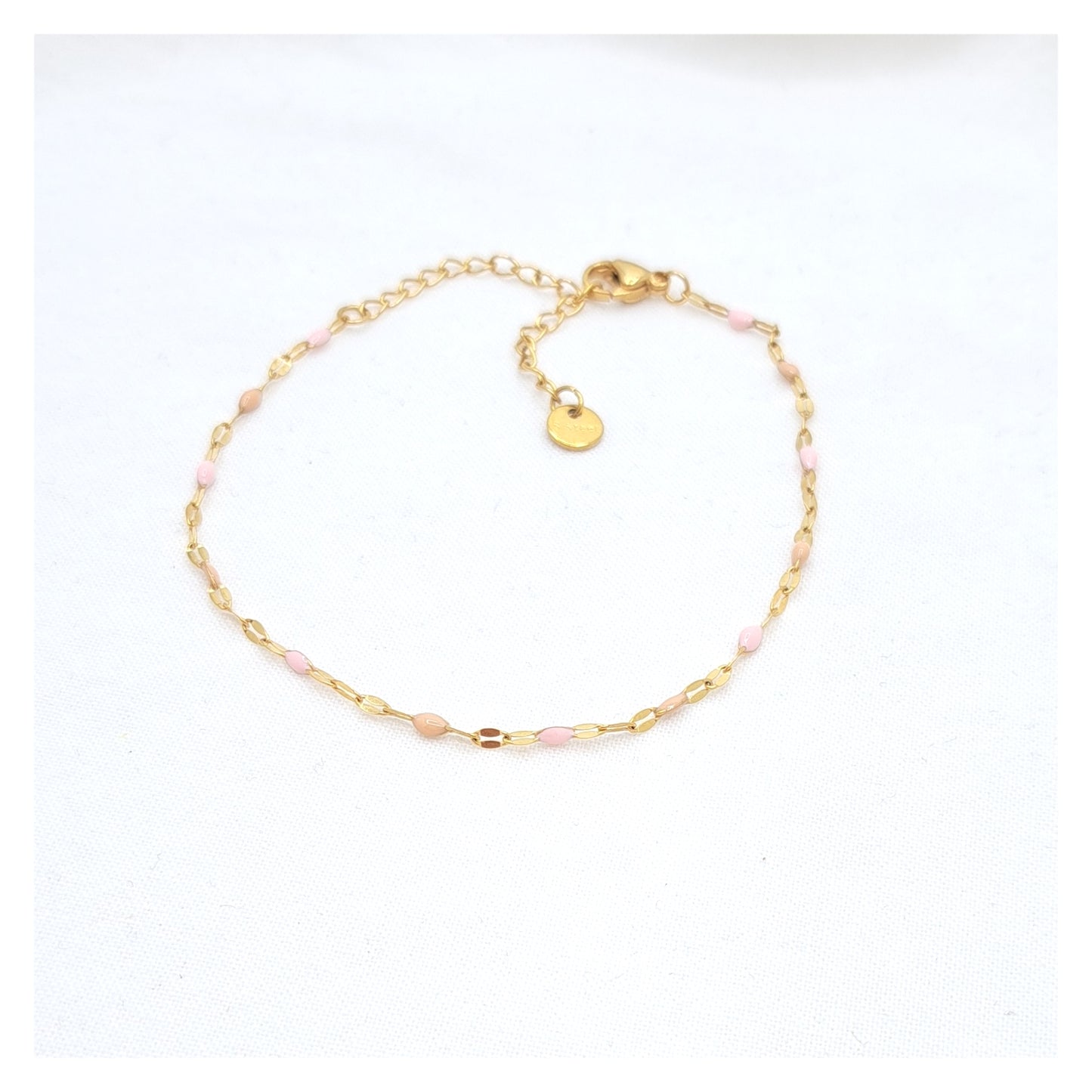 Bullet Bracelet - Soft Pink/Nude