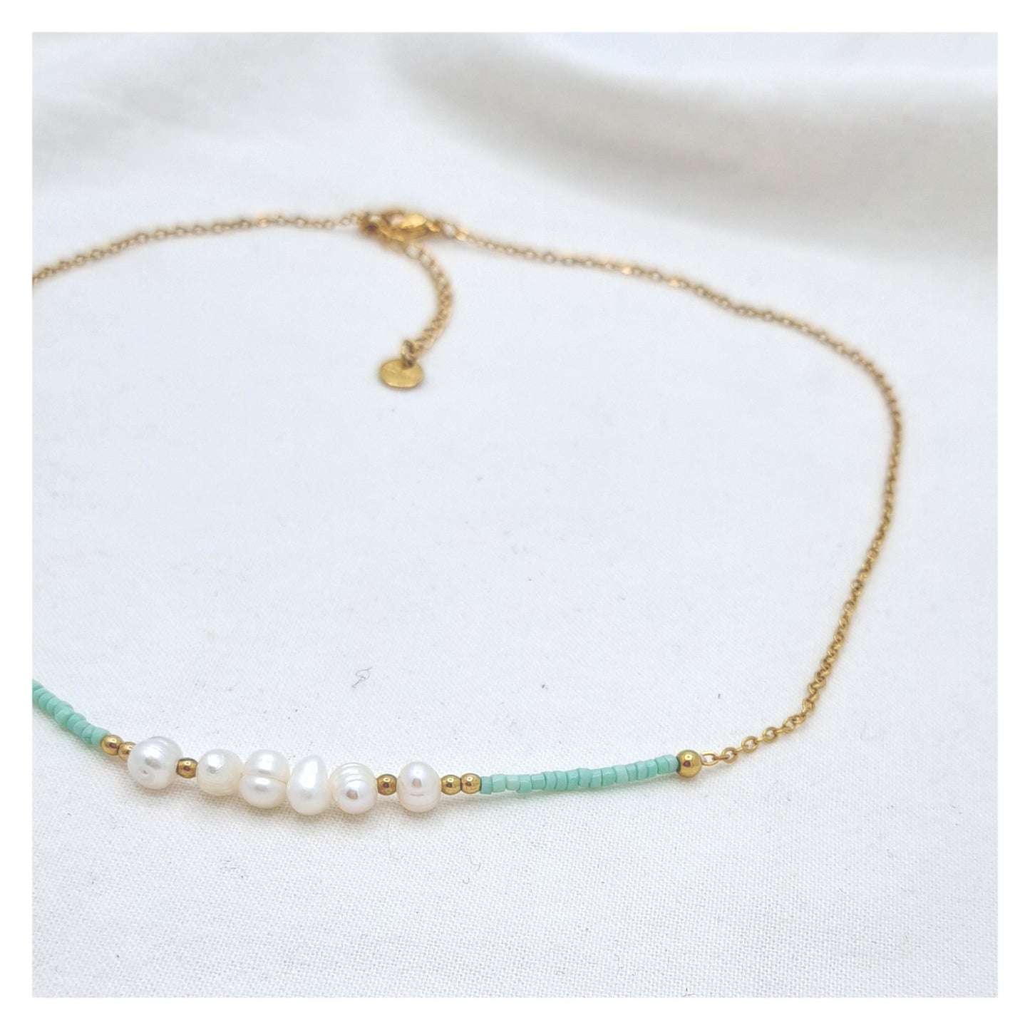 Aqua Pearls Necklace