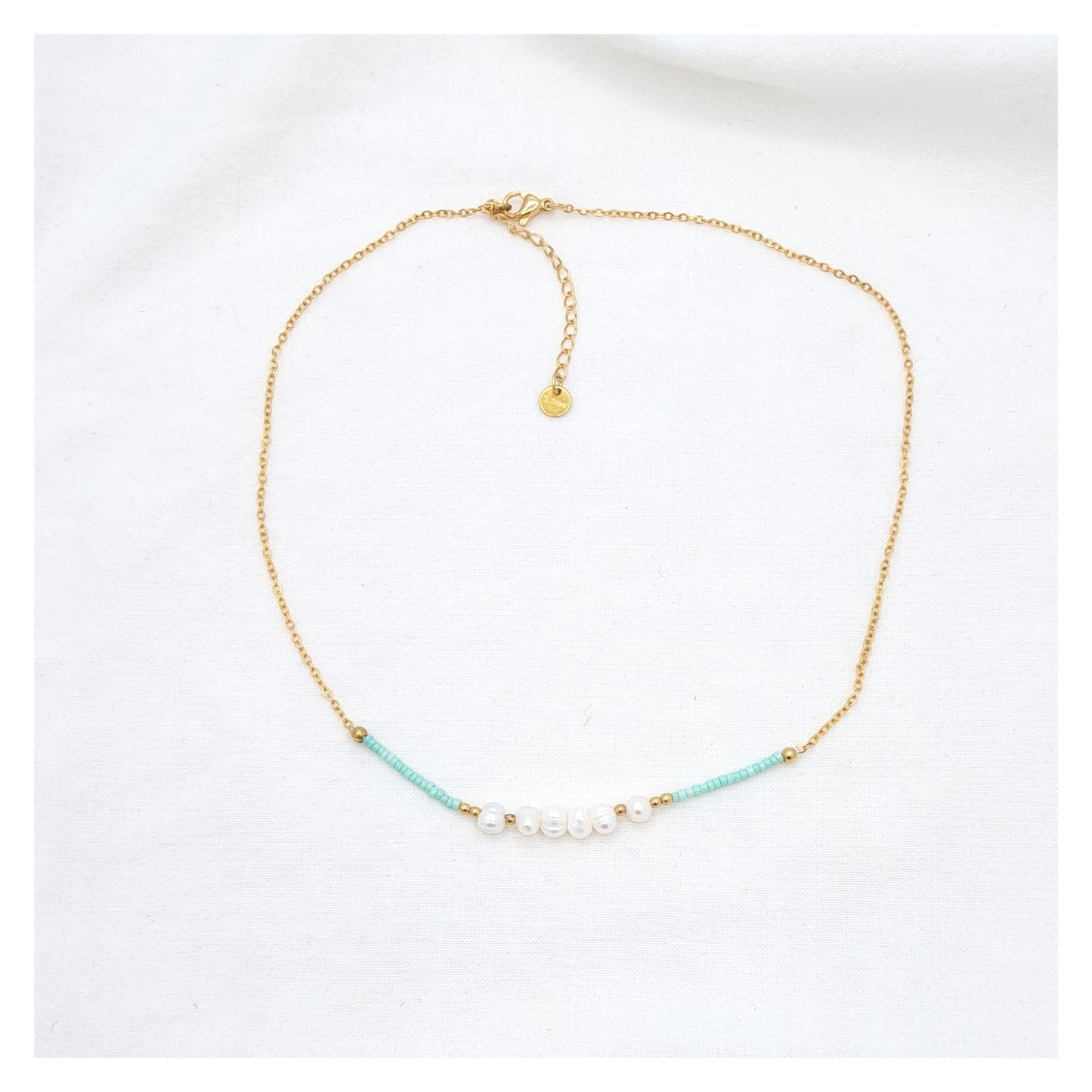 Aqua Pearls Necklace